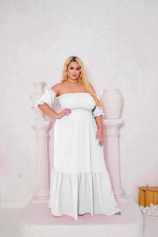 Vestido Feminino Vestido Longo Branco Para Gestante Vestido De