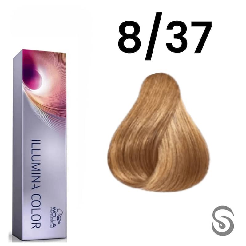 Wella Illumina Color Coleção Inverno 8/37 Louro Claro Dourado