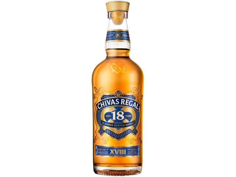 Whisky Chivas Regal 18 anos Blended Escocês - 750ml - Whisky