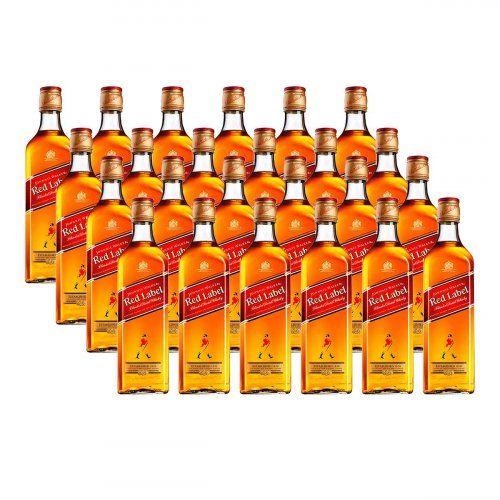 Whisky Escocês Johnnie Walker Red Label 500ml Caixa com 24