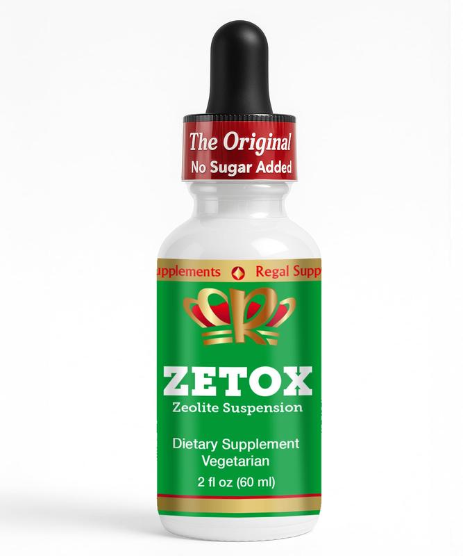 Zeolite Detox ZETOX Liquid Clinoptilolite Drops 60 porções - Zeo