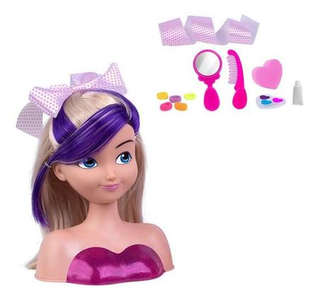 Imagem de 02 Bonecas Busto Nancy Hair -Penteados e Maquiagem-Supertoys