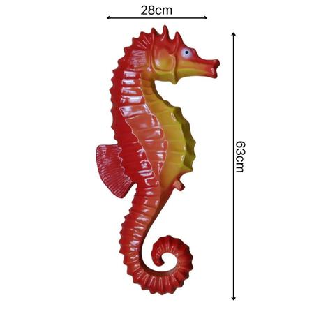 02 Cavalos Marinhos Decoração Enfeite Piscina Praia 63cm - MJDECOR Imagem de 02 Cavalos Marinhos Decoração Enfeite Piscina Praia 63cm