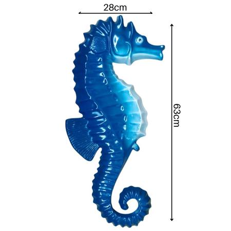 02 Cavalos Marinhos Decoração Enfeite Piscina Praia 63cm - MJDECOR Imagem de 02 Cavalos Marinhos Decoração Enfeite Piscina Praia 63cm