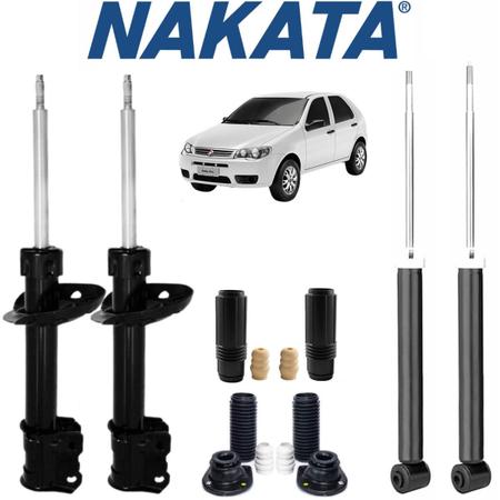 Imagem de 04 Amortecedores Nakata + Kit Suspensão Novos Palio Fire 2001