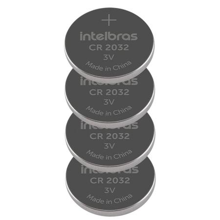 Imagem de 04 baterias nao-recarregavel litio 3v cr 2032 intelbras