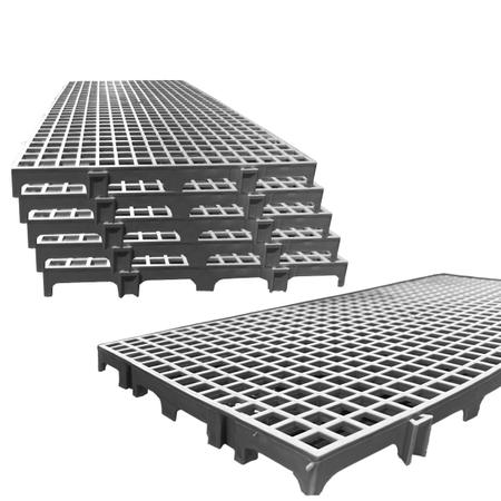 Imagem de 04 Palete / Pallets / Pisos E Estrados Em Plastico Cinza