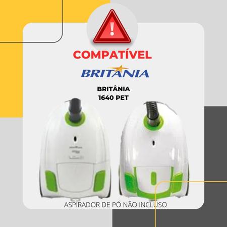 Imagem de 06 Saco P/Aspirador De Pó Britânia Faciclean 1640 Pet 1200W