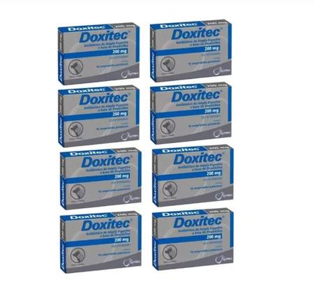 Imagem de 08 Caixas Doxitec 200mg Com 16 Comprimidos Syntec