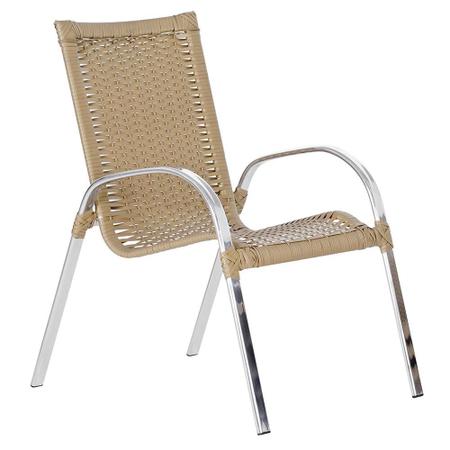 Jogo de 3 Cadeiras de Area Colombia e 1 mesa baixa colombia em aluminio e  fibra sintetica - Zanutto - Outros Móveis - Magazine Luiza