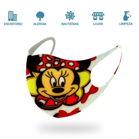 Imagem de 1 Máscara Lavável Infantil do Desenho Minnie Mouse Neoprene