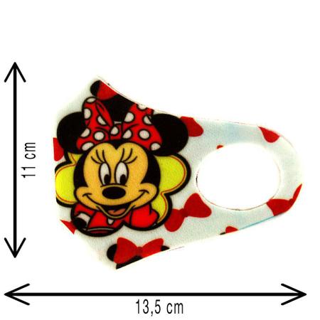 Imagem de 1 Máscara Lavável Infantil do Desenho Minnie Mouse Neoprene