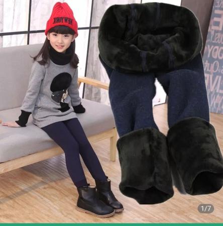 Legging peluciada grossa best sale infantil