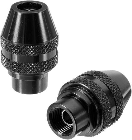 Imagem de 1 Mini Mandril Aperto Rápido Micro Retífica 7 OU 8mm compatível dremel adaptador hex sds engate rapido 4486 conector furadeira motor suspensão chicote