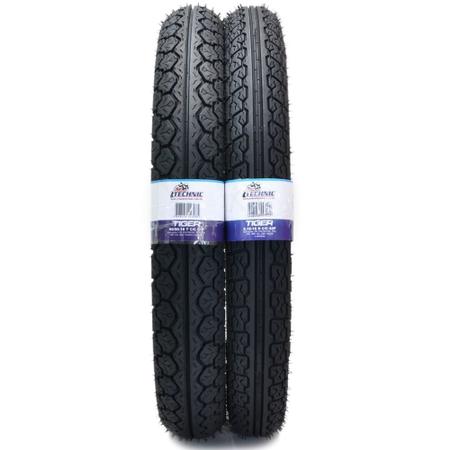 1 par de pneus technic dianteiro e traseiro motos honda , cg 125/150/160/ titan fan ybr cbx Imagem de 1 par de pneus technic dianteiro e traseiro motos honda , cg 125/150/160/ titan fan ybr cbx