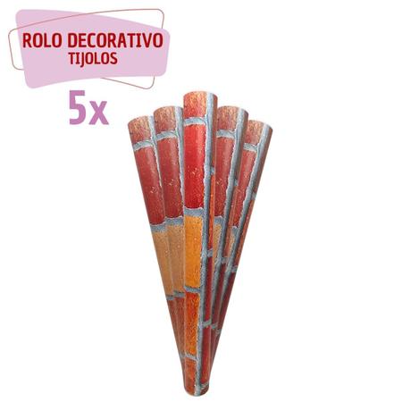 Imagem de 1 Rolo Colante PVC Tijolo 5mx45cm