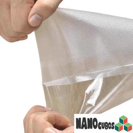 Imagem de 1 Rolo Nanocubos 30x500cm Transparente, Embalagem, Sacos com Ranhura para Seladoras a Vácuo