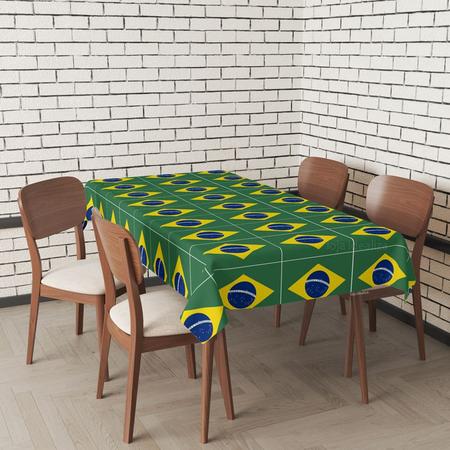 Decoracao Copa Do Mundo Tnt 1,40m 40g Xadrez Brasil