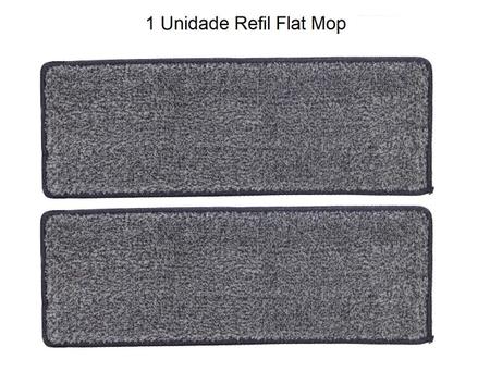 Imagem de 1 Unid. Refil Rodo Flat Mop Almofada Microfibra Esfregão