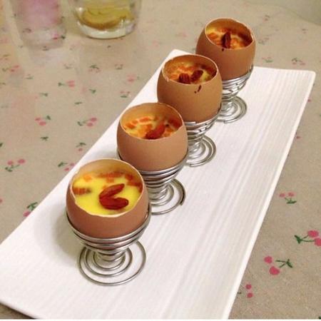 Jogo de 4 Copos de Servir Ovos Quentes Cozidos Poché Utensílio de Mesa Bar  Cozinha - Clink - Colheres - Magazine Luiza