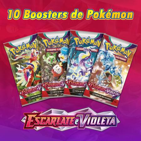 10 Boosters Cartas Pokemon Nova Geração Escarlate E Violeta