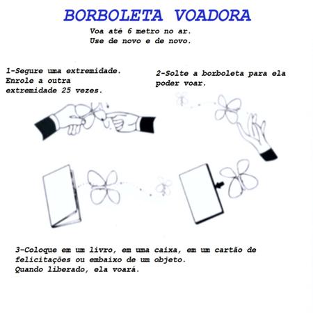 Imagem de 10 Borboletas Voadoras Para Caixa Mágica Explosão Surpresa