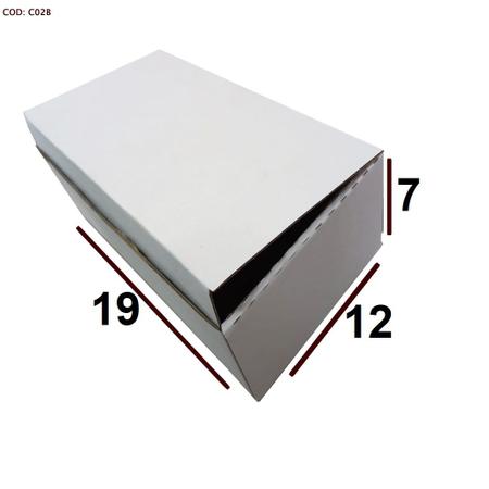 10 Caixas de Papelão Branco Montável 19 x 12 x 07 para Envio Correios Sedex Lojistas Encomendas - RP CAIXAS Imagem de 10 Caixas de Papelão Branco Montável 19 x 12 x 07 para Envio Correios Sedex Lojistas Encomendas