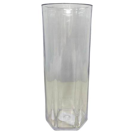 Imagem de 10 Copo Acrílico Long Drink Aniversário 350Ml Transparente