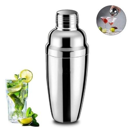 Imagem de 10 Coqueteleira em Inox 500ml para Drinks Bebidas Caipirinha