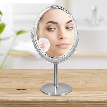 10 Espelhos de Mesa Cromado Giratório P/ Maquiagem Zoom 3x - Best - Espelho  para Maquiagem / de Aumento - Magazine Luiza