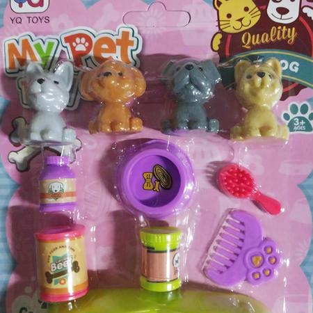 Imagem de 10 Kits Brinquedo Cachorrinho Com Acessórios Infantil