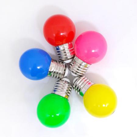 Imagem de 10 Lâmpadas Mini Bulbo LED Bolinha COLOR 3W 127V E27