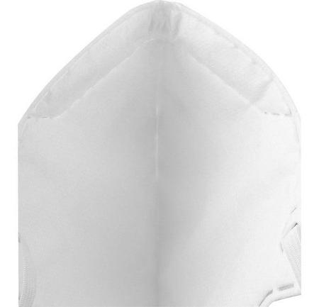 Imagem de 10 Máscaras N95 Proteção Pff2s Branca Semi Facial Sem Válvula