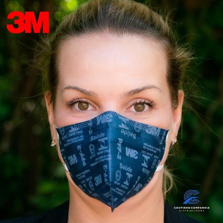 Imagem de 10 Máscaras PFF2 N95 3M 9820 de proteção respiratória - Embalagem individual e lacrada - CA 41.514