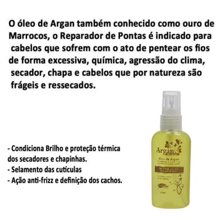 Imagem de 10 Óleo de Argan Alquimia Proteção Térmica, Anti-Frizz, Correção das Pontas Duplas Frasco 60ml