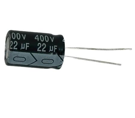 Imagem de 10 pçs - capacitor eletrolitico 22x400v - 22uf x 400v