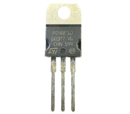 Imagem de 10 pçs - transistor p24nf10 metalico - 26a - 100v - 24nf10