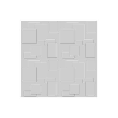 Imagem de 10 Placas PVC 3d Revestimento de Parede Decorativa Mini Cadre Alto relevo Quarto Sala Cozinha 50cm x 50cm