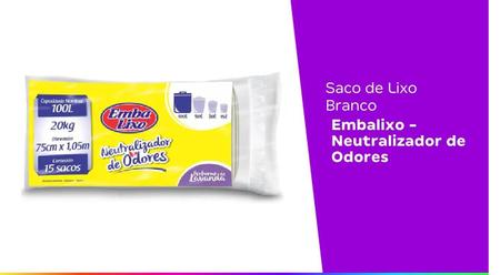 Imagem de 10 Saco de Lixo Neutralizador de Odor 150 Sacos 100 Litros