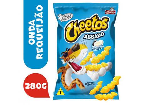 KIT COM 2 Cheetos Requeijão GIGANTE Elma chips 280G - Escorrega o