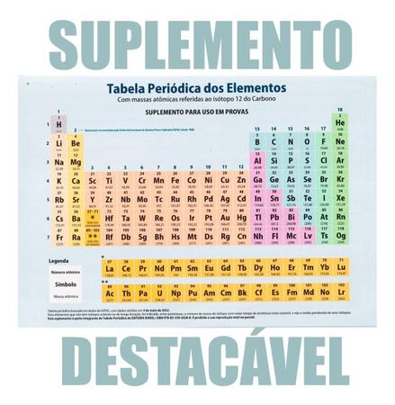 Imagem de 10 Tabelas Periódicas Elementos Químicos + Suplemento Provas - Bicho Esperto