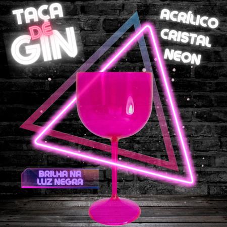 Imagem de 10 Taças De Gin Acrílico Neon  550 ML