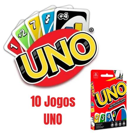 10 Und. de UNO Jogo de Cartas - Deck de Cartas - Magazine Luiza