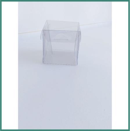 Imagem de 100 caixas de acetato transparente 4x4x4 na espessura de 0,21mm