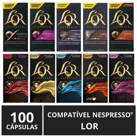 100 Cápsulas para Nespresso, Café Lor - Cafezale - L'OR - Cápsula