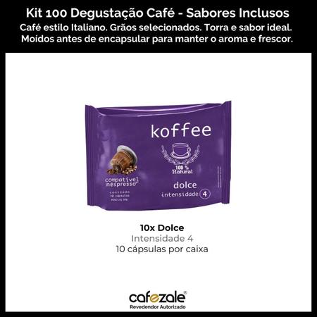 Imagem de 100 Cápsulas Para Nespresso - Degustação Café - Cápsula Koffee