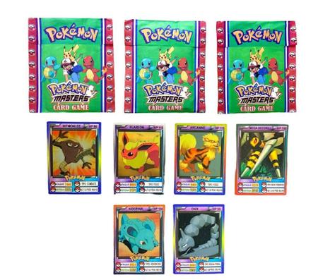 Kit Cartinhas Pokemon =60pctes Cards Bater Bafo Pokemon em