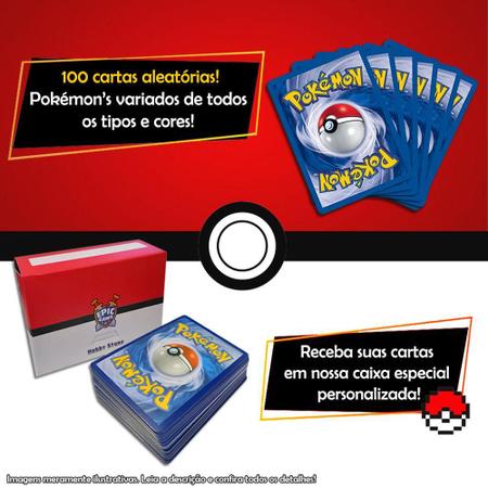 100 Cartas Pokemon Originais Sem Repetições Com 05 Brilhantes/Raras  Garantidas - COPAG - Deck de Cartas - Magazine Luiza