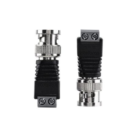 Imagem de 100 Conector BNC Borne CONEX1000 Intelbras CFTV Profissional