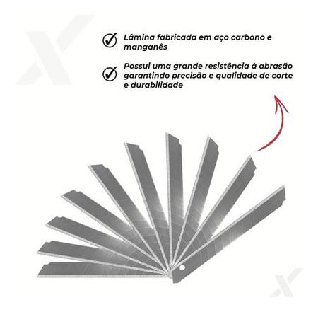 Lamina 30 Graus Envelopamento Estreita 9mm Cx100 Peças - Fixtools - Lâmina  de Estilete - Magazine Luiza